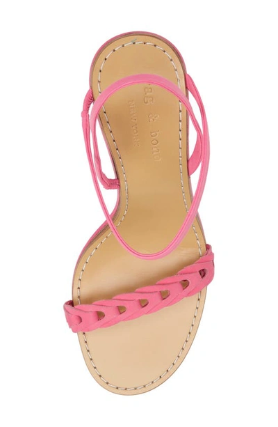 Rag & Bone Infinity Sandal In Magenta Leather