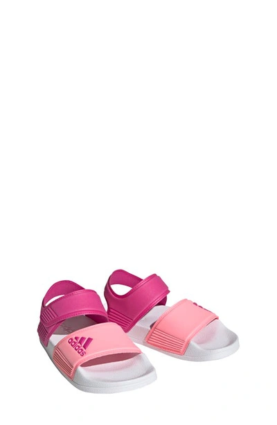 Adidas Originals Kids' Girls Adidas Adilette Sandals In Lucid Fuchsia/beam  Pink/pulse Mint | ModeSens