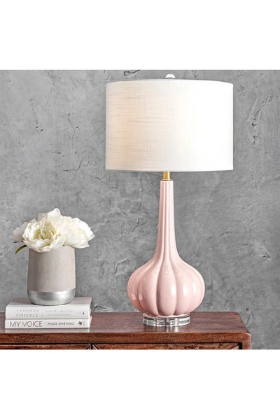 Shop Nuloom Pink Carlin 29" Ceramic Table Lamp