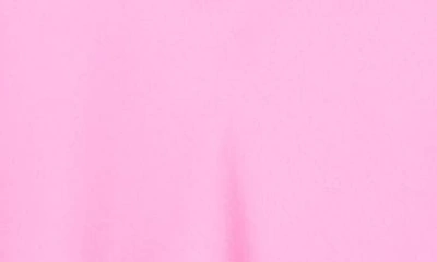 Renee C Solid Satin Midi Skirt In Bright Pink