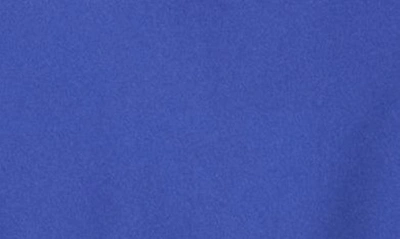 Shop Renee C Solid Satin Midi Skirt In Royal Blue