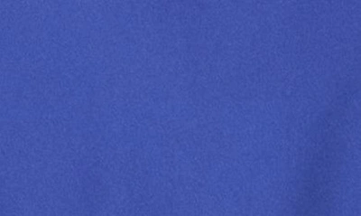Renee C Solid Satin Midi Skirt In Royal Blue