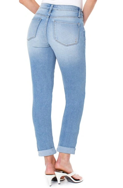 Shop Rachel Roy Girlfriend Distressed Rolled Hem Crop Jeans In Emery