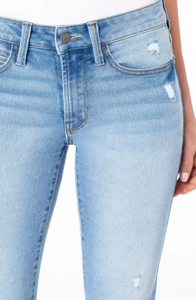 Shop Rachel Roy Girlfriend Distressed Rolled Hem Crop Jeans In Emery
