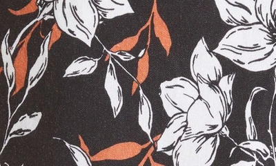Shop Rag & Bone Ivy Print Linen Blend Shorts In Black