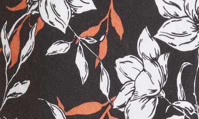Rag & Bone Ivy Print Linen Blend Shorts In Black