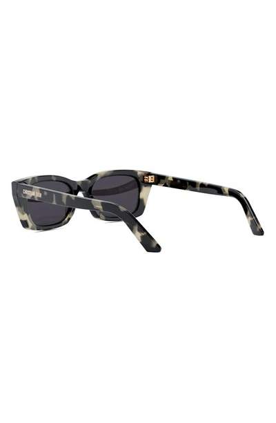 Shop Dior 'midnight S3i 52mm Rectangular Sunglasses In Havana/ Bordeaux