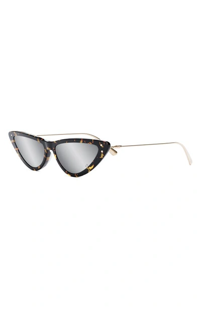Shop Dior Miss B4u 55mm Cat Eye Sunglasses In Havana / Smoke Mirror