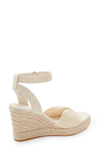 Toms Marise Ankle Strap Espadrille Wedge In Natural