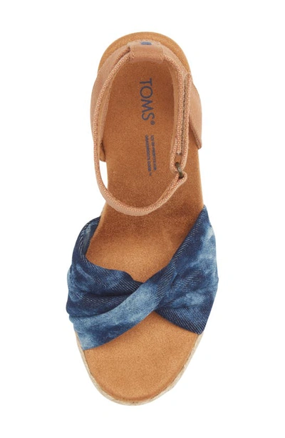 Shop Toms Marisela Wedge Sandal In Navy
