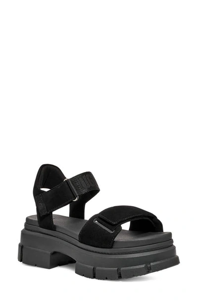 Shop Ugg Ashton Lug Sandal In Black
