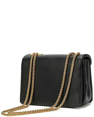 Shop Tiffany & Fred Smooth Leather Shoulder Bag In Black