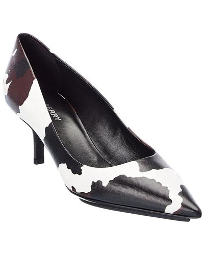 Shop Burberry Leather Pump In Black