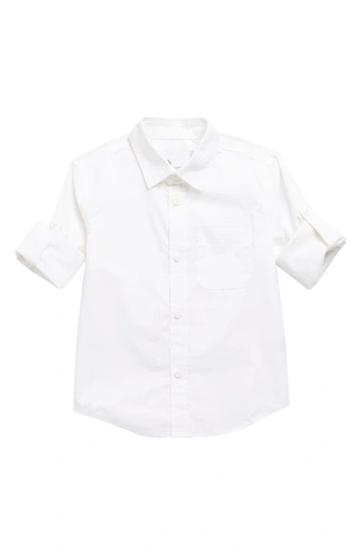Shop Nordstrom Rack Kids' Cotton Poplin Shirt In White