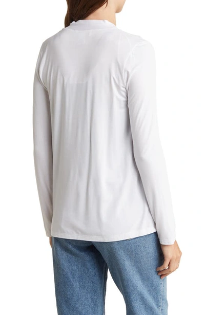 Renee C Jersey Cardigan In Ivory