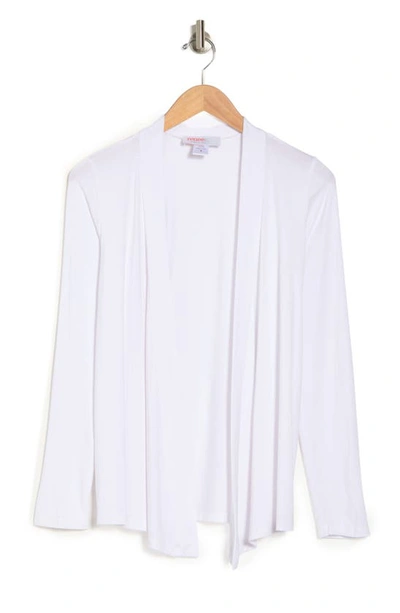 Renee C Jersey Cardigan In Ivory