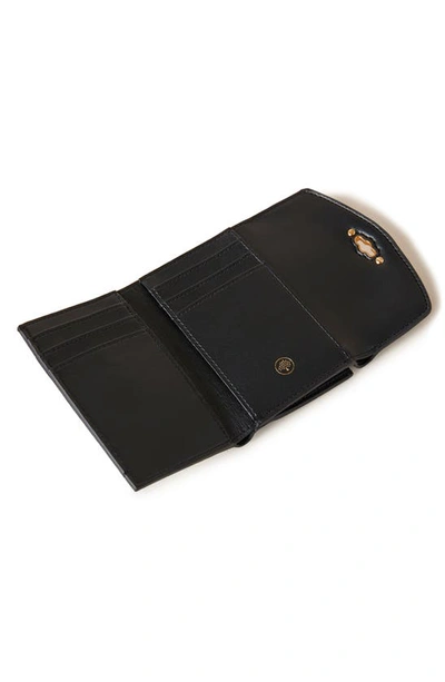 Shop Mulberry Darley Folded Leather Wallet In Black