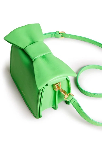 Shop Ted Baker Mini Niasina Knot Bow Crossbody Bag In Green