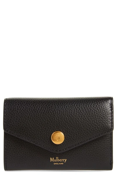 Shop Mulberry Bifold Leather Card Case In Black