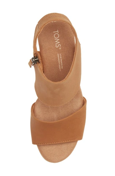 Toms Block Heel Sandal In Brown