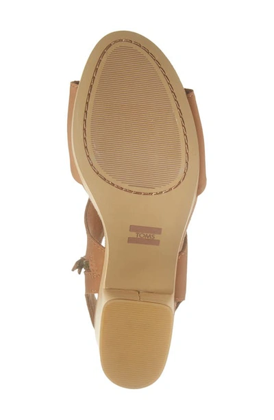 Toms Block Heel Sandal In Brown