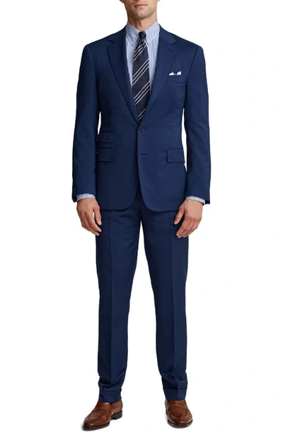 Shop Ralph Lauren Purple Label Classic Worsted Wool Two-piece Suit In Argentine Blue