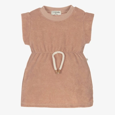 Shop 1+ In The Family 1 + In The Family Girls Pink Terry Towelling Dress