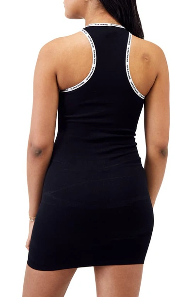 Shop Iets Frans Logo Tape Body-con Minidress In Black