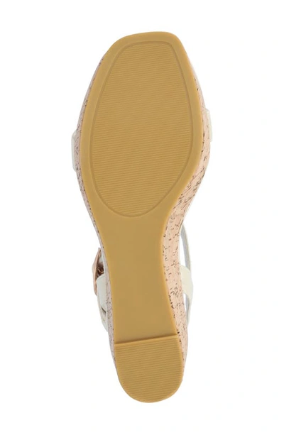 Journee Collection Matildaa Tru Comfort T-strap Platform Wedge Sandal In Bone