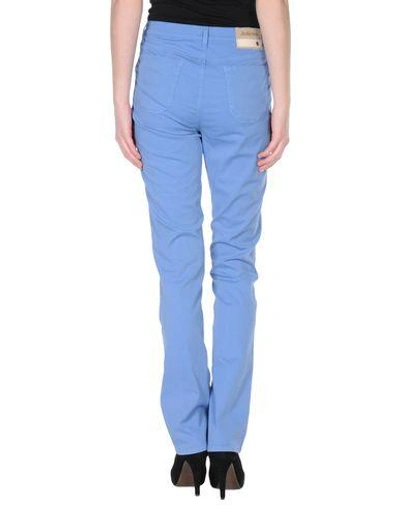 Shop Jeckerson Casual Pants In Pastel Blue