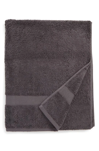 Shop Matouk Lotus Bath Towel In Charcoal