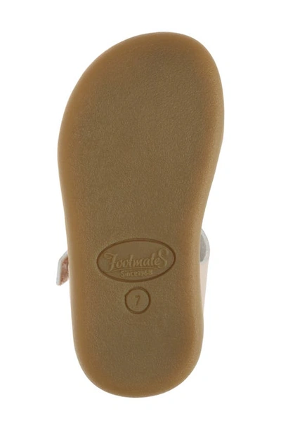 Shop Footmates Eco-ariel Waterproof Sandal In Rose Gold Micro