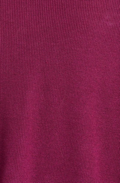Shop Eileen Fisher V-neck Organic Linen & Cotton Cardigan In Raspberry