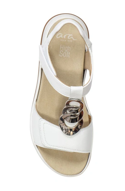 Shop Ara Oregon Sandal In White Leather