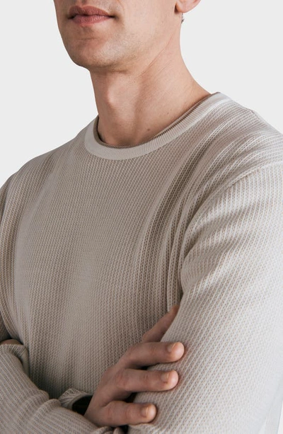 Rag & Bone Men's Harvey Two-tone Knit T-shirt In Ivory