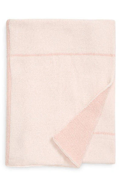 Shop Nordstrom Chenille Baby Blanket In Pink Lotus Windowpane