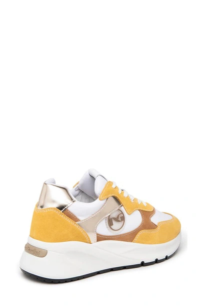 Shop Nerogiardini Colorblock Sneaker In Sun Yellow