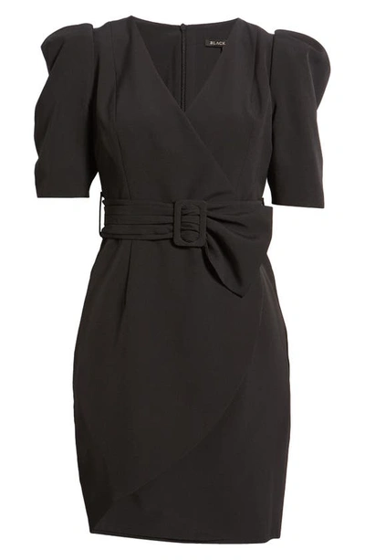 Shop Black Halo Maricopa Puff Sleeve Cocktail Dress In Black
