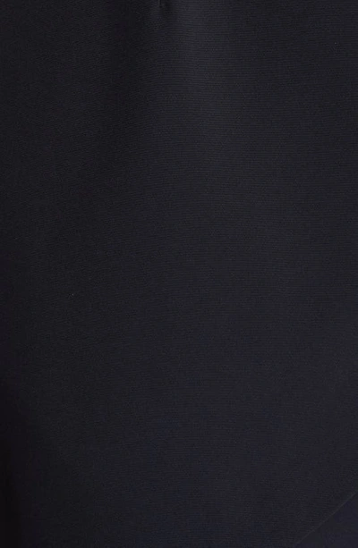 Black Halo Maricopa Belted Wrap-effect Stretch-crepe Mini Dress In Black