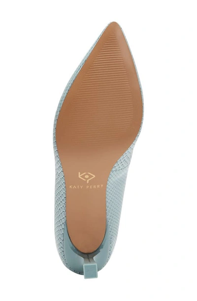 Shop Katy Perry The Golden Pointed Toe Kitten Heel Pump In Tranquil Blue