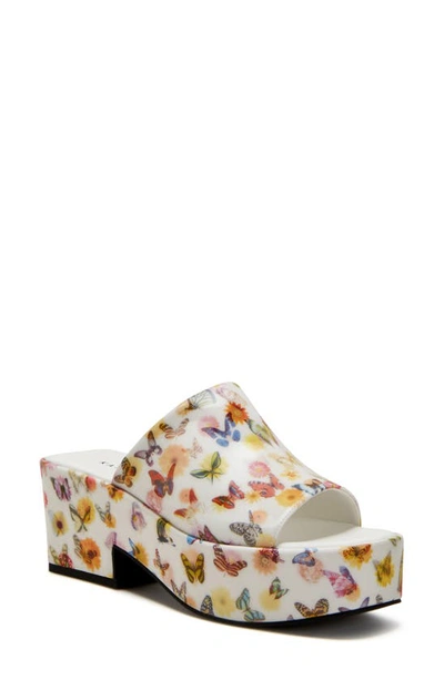Shop Katy Perry The Busy Bee Platform Sandal In Butterfly Multi