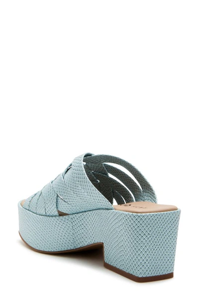 Shop Katy Perry The Busy Bee Crisscross Platform Sandal In Tranquil Blue