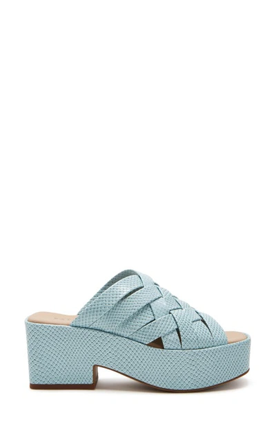 Shop Katy Perry The Busy Bee Crisscross Platform Sandal In Tranquil Blue