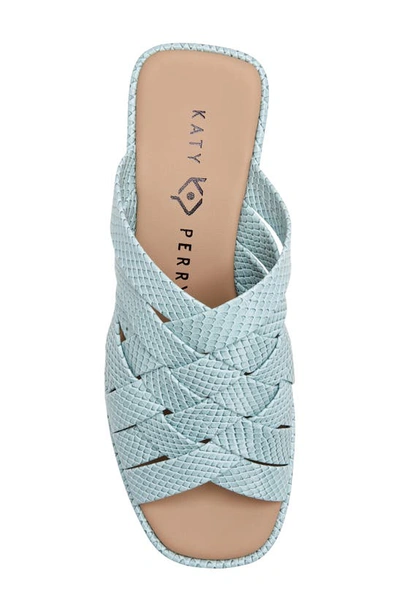 Katy Perry The Busy Bee Crisscross Platform Sandal In Tranquil Blue