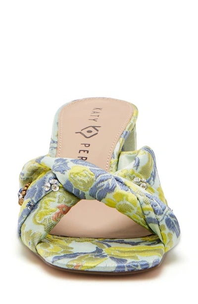 Katy Perry The Tooliped Twisted Sandal In Green Fig Multi
