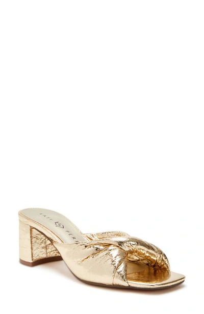 Shop Katy Perry The Tooliped Twisted Sandal In Gold