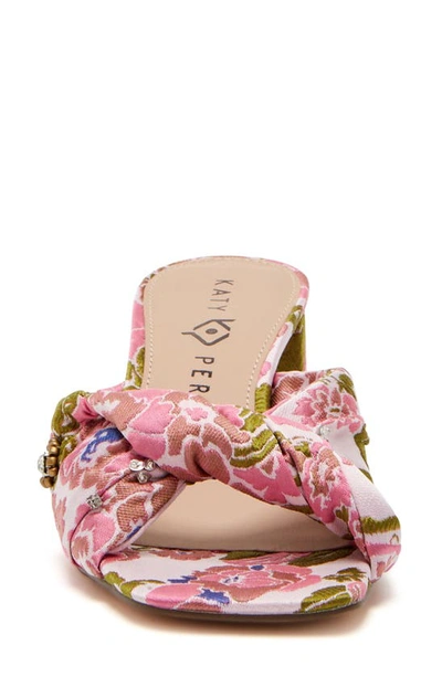 Shop Katy Perry The Tooliped Twisted Sandal In Vintage Pink Multi