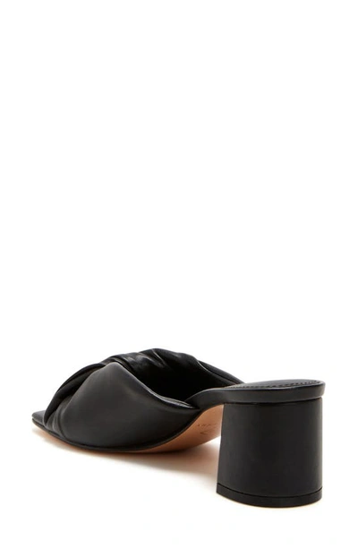 Katy Perry The Tooliped Twisted Sandal Womens Solid Faux Leather Block Heel In Black