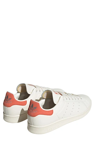 Shop Adidas Originals Stan Smith Sneaker In White/ Off White/ Preloved Red