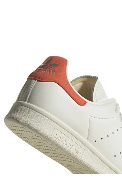 Shop Adidas Originals Stan Smith Sneaker In White/ Off White/ Preloved Red